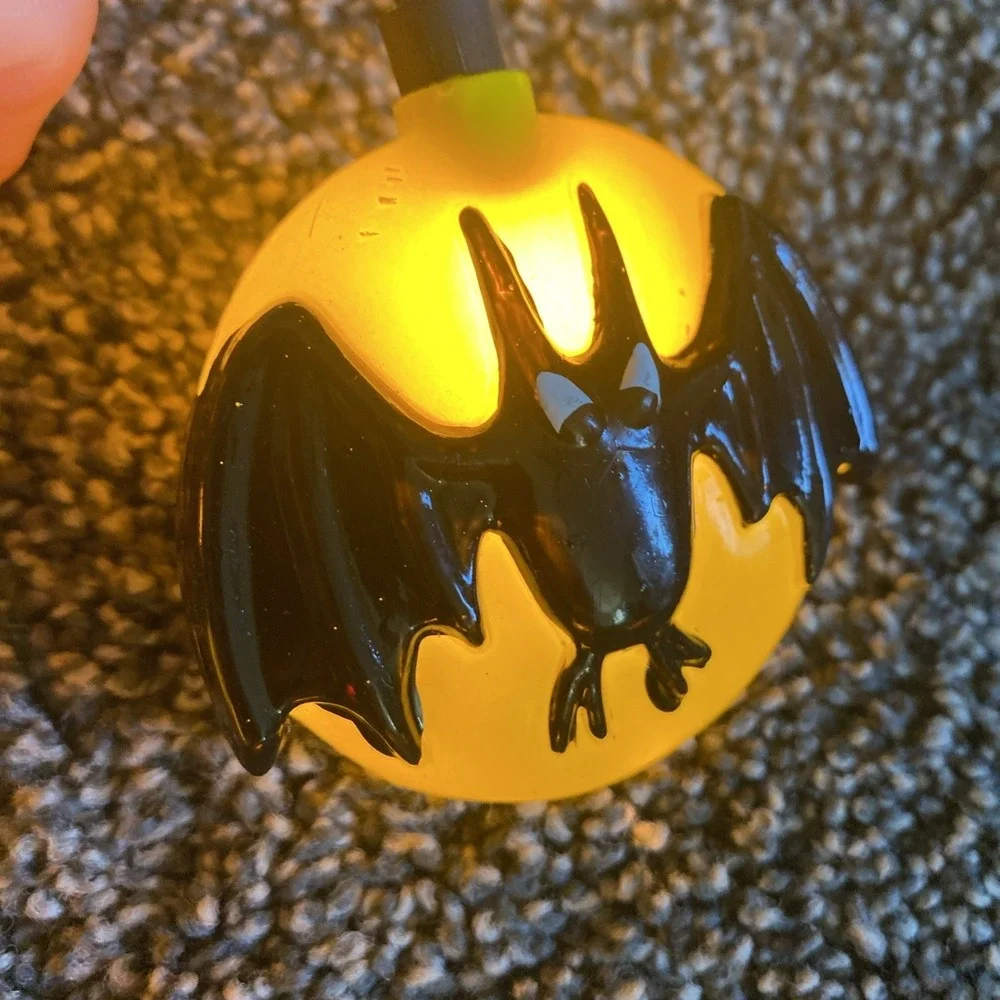 Vintage Eerie Eye & Bat Halloween (3x) String Lights 10 Lights Easter Unlimited
